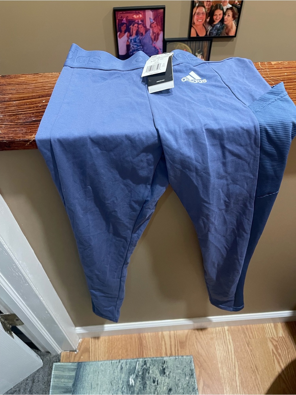 adidas womens Blue Athletic Leggings